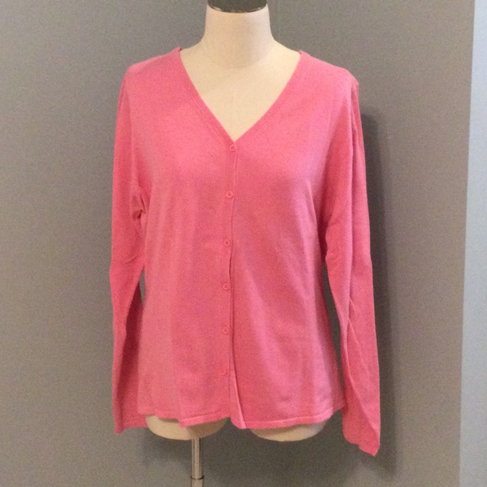 Womens pink cardigan. Sz Large